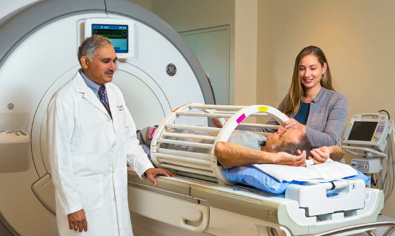 Dr. Parameswaran Nair, Professor of Medicine at McMaster University and a respirologist and researcher at St. Joe’s Firestone Institute for Respiratory Health, and Dr. Sarah Svenningsen, a Banting post-doctoral research fellow, are using functional MRI to locate specific areas of the lungs affected by severe asthma with the goal of creating targeted therapies.